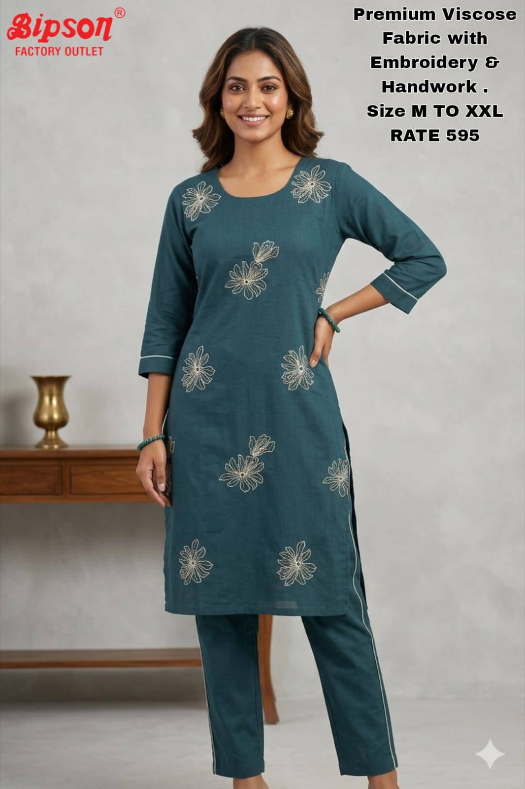 Viscose Collection By Bipson Print Designer Ethnic Wear Collection Viscose Kurtis At Wholesale Price